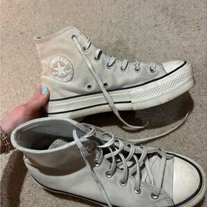 Converse Women's High-Top Sneakers - Off-White